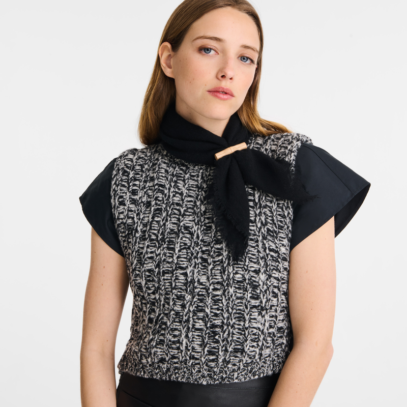L'Hiver en douceur Stole Black - Cashmere