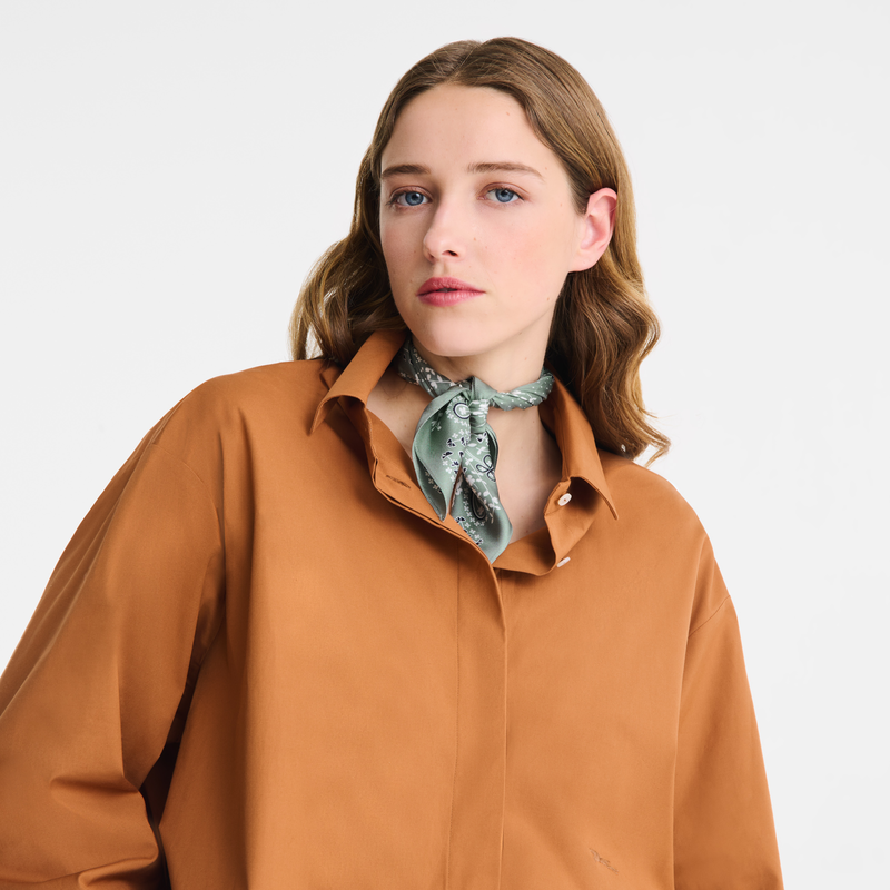 French Bandana Silk scarf 50 Celadon - Silk