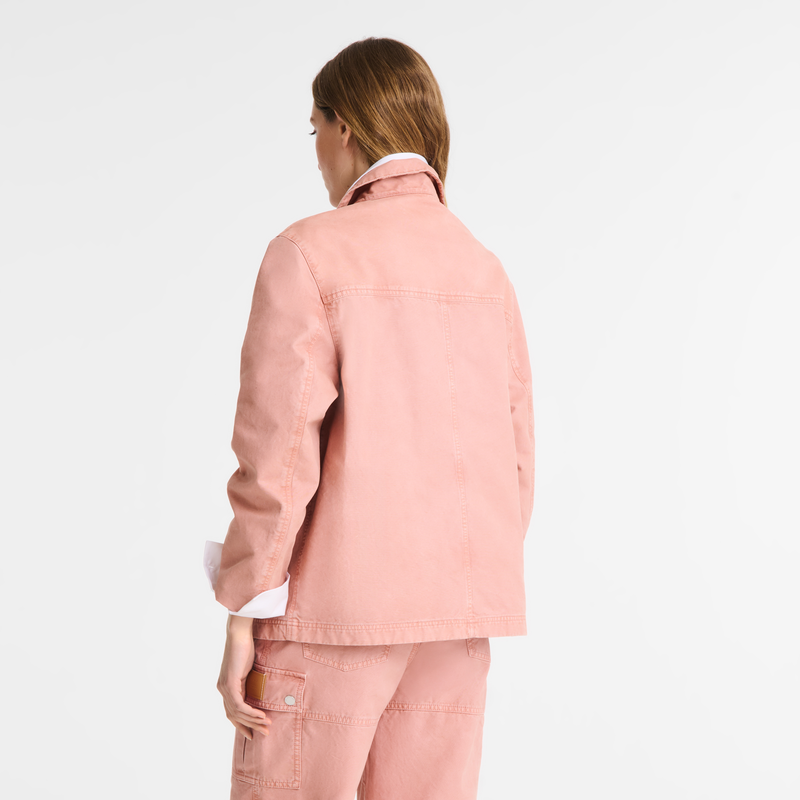Jacket Pink Tea - Overdyed cotton