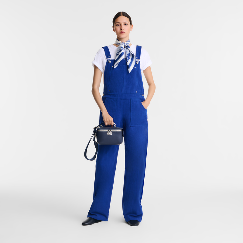 Le Pliage Xtra XS Toolkit bag Navy - Leather