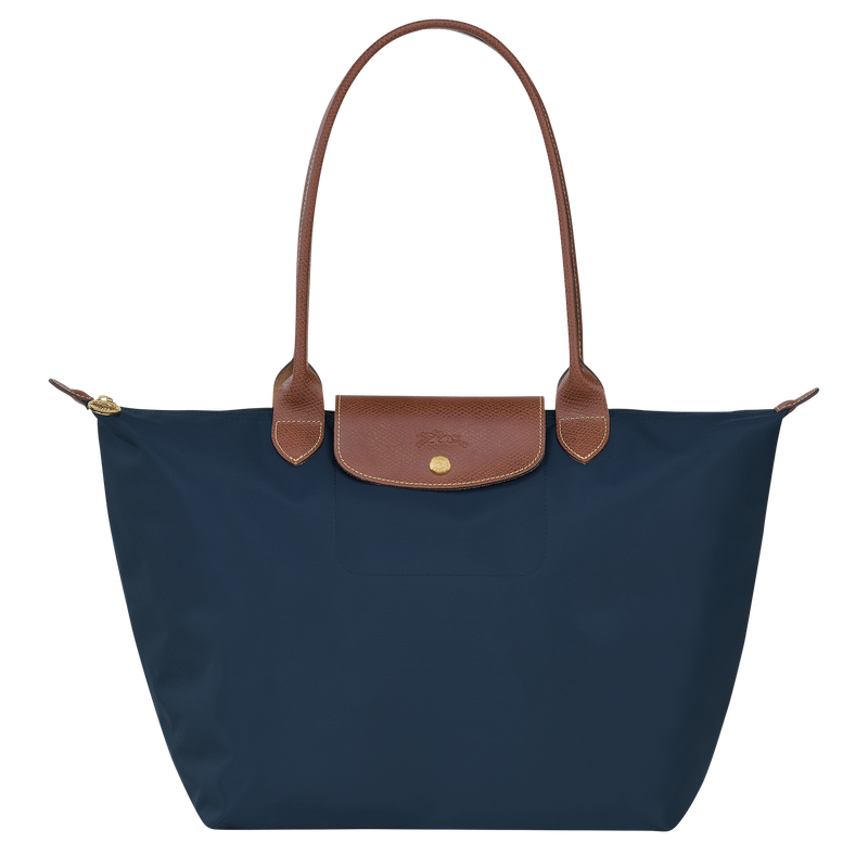 Le Pliage Original L Tote bag Navy - Recycled canvas
