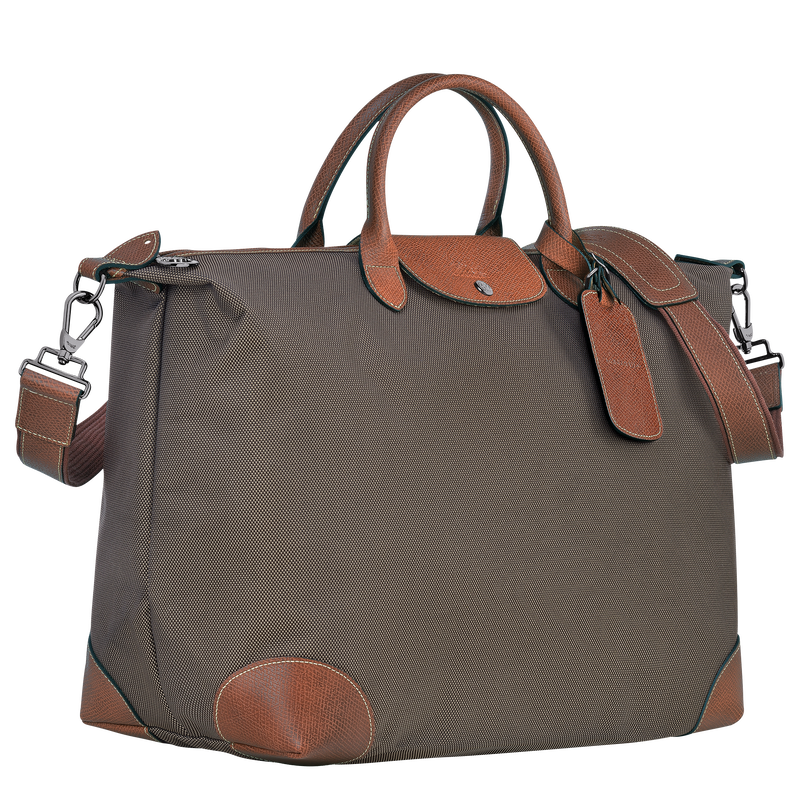 Boxford L Travel bag Brown - Recycled canvas