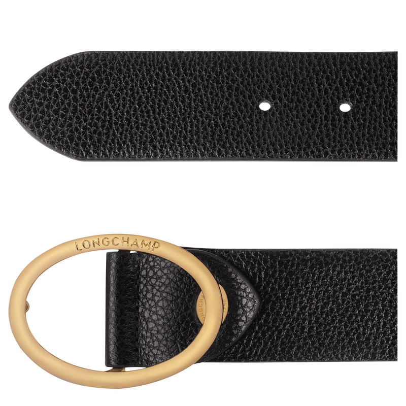 Le Foulonné Ladies' belt Black - Leather