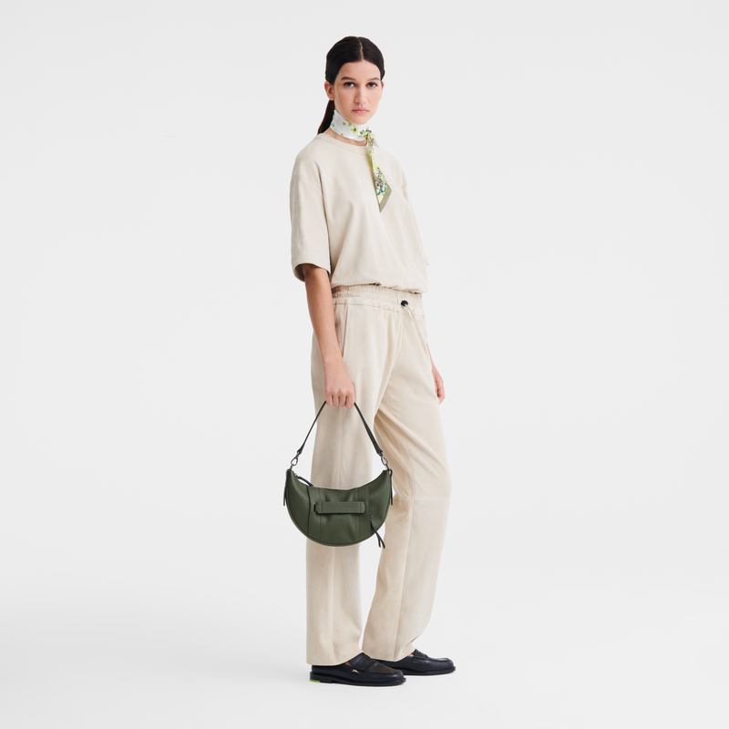 Longchamp 3D S Crossbody bag Khaki - Leather