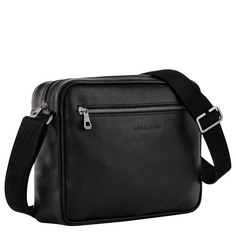 Le Foulonné M Camera bag Black - Leather