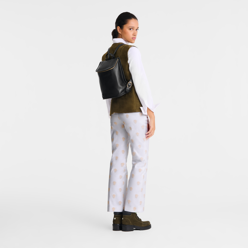 Le Foulonné M Backpack Black - Leather