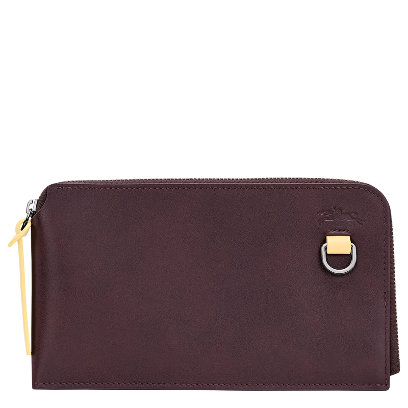Longchamp Pocket Pouch Mocha - Leather