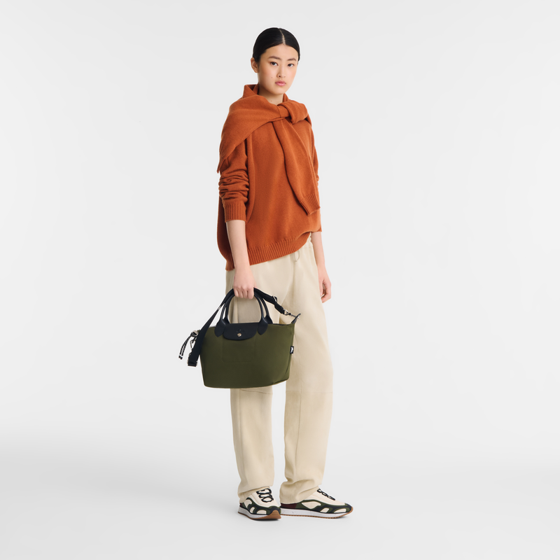 Le Pliage Energy S Handbag Khaki - Recycled canvas
