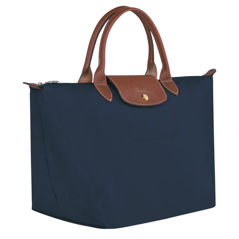 Le Pliage Original M Handbag Navy - Recycled canvas