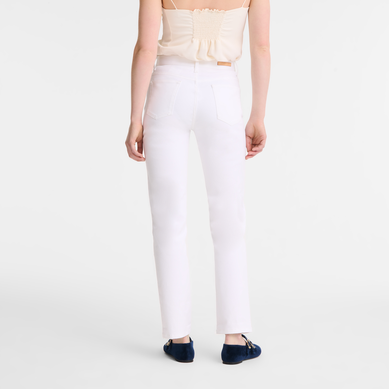 Trousers White - Gabardine