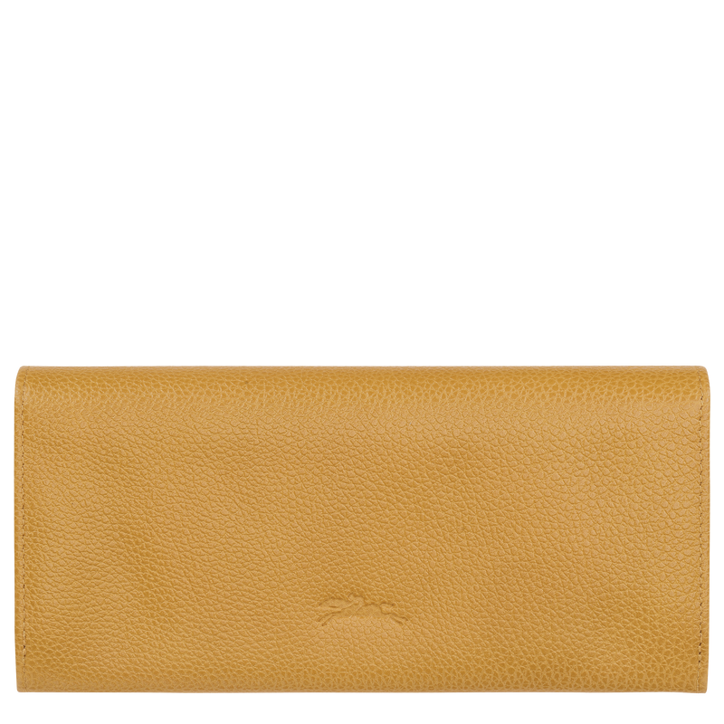 Le Foulonné Long continental wallet Nutmeg - Leather