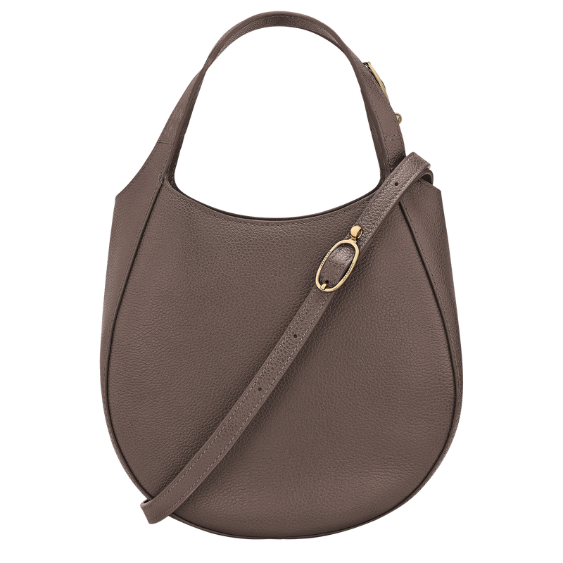 Le Foulonné S Handbag Taupe - Leather