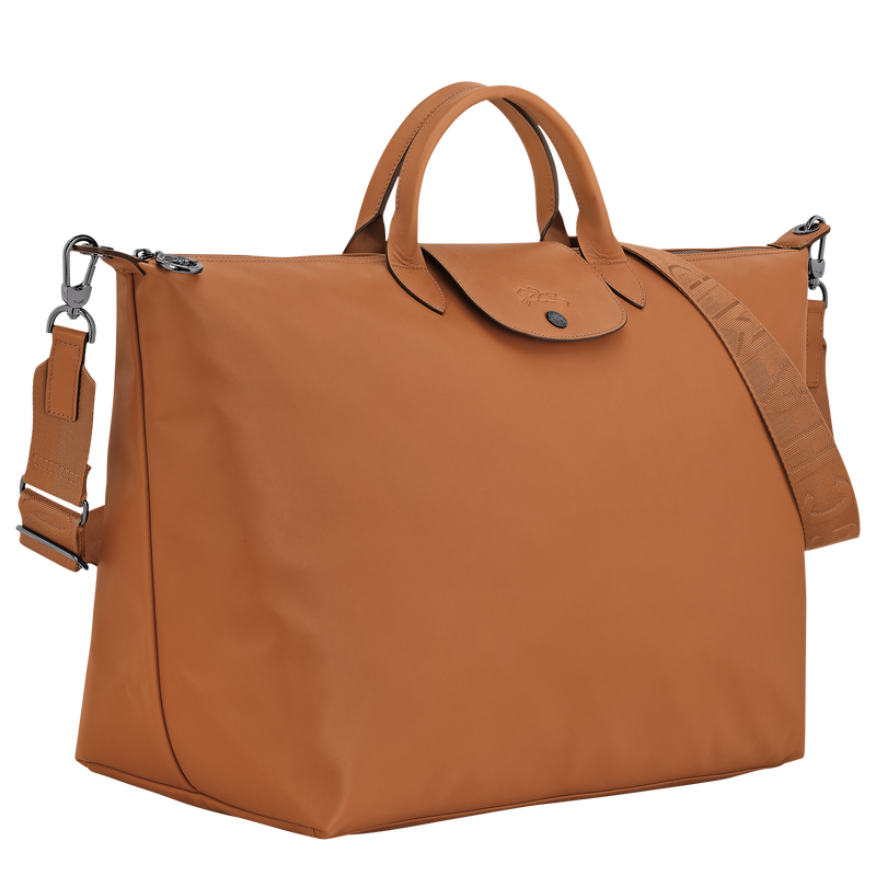 Le Pliage Xtra L Travel bag Cashew - Leather
