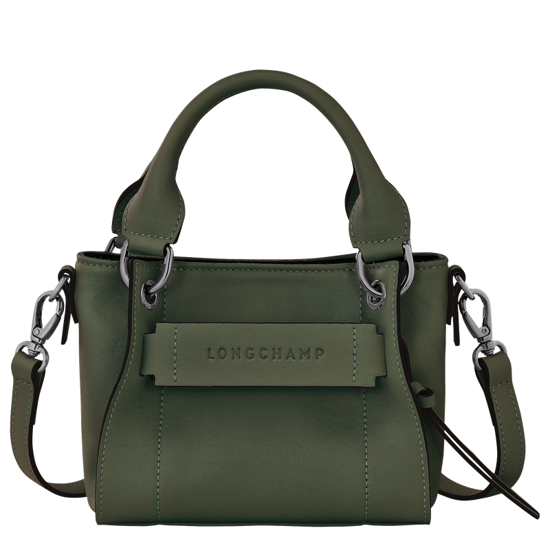 Longchamp 3D XS Handbag Khaki - Leather