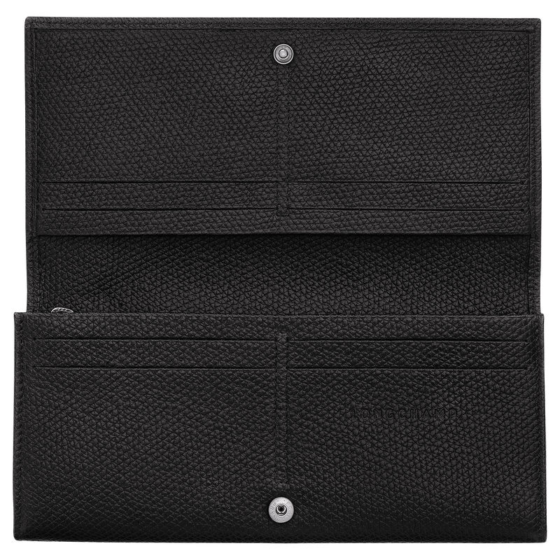 Le Roseau Long continental wallet Black - Leather