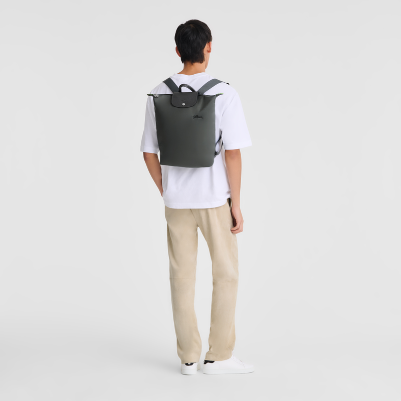 Le Pliage Green M Backpack Graphite - Canvas
