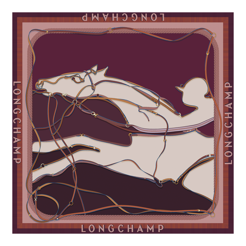 A toute Allure Silk scarf 90 Pomegranate - Silk