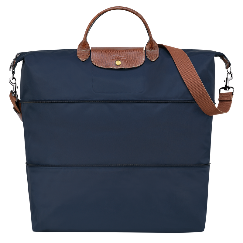 Le Pliage Original Travel bag expandable Navy - Recycled canvas