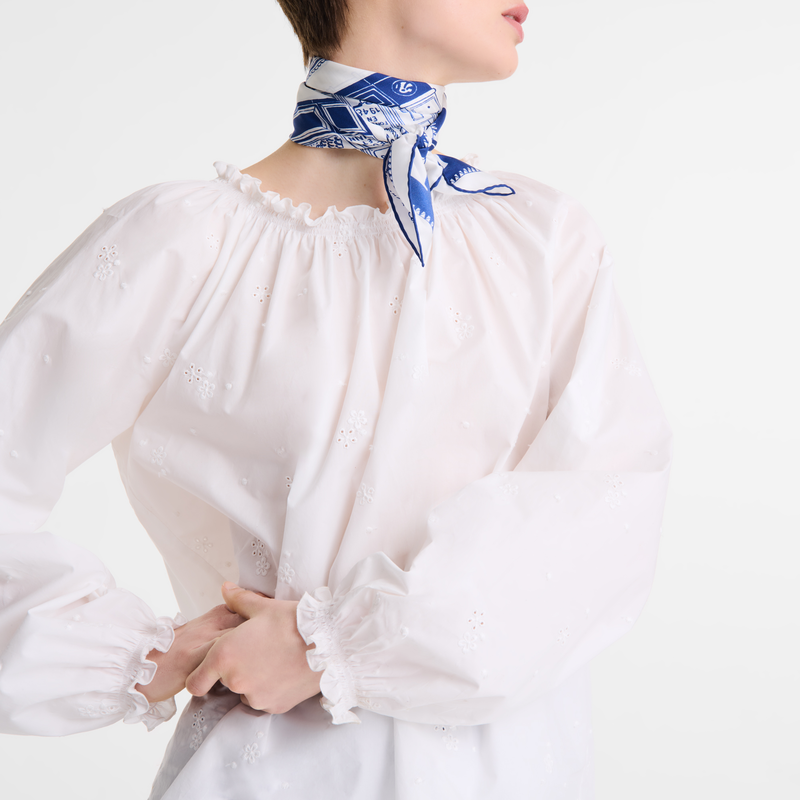 Blouse White - Poplin embroidered