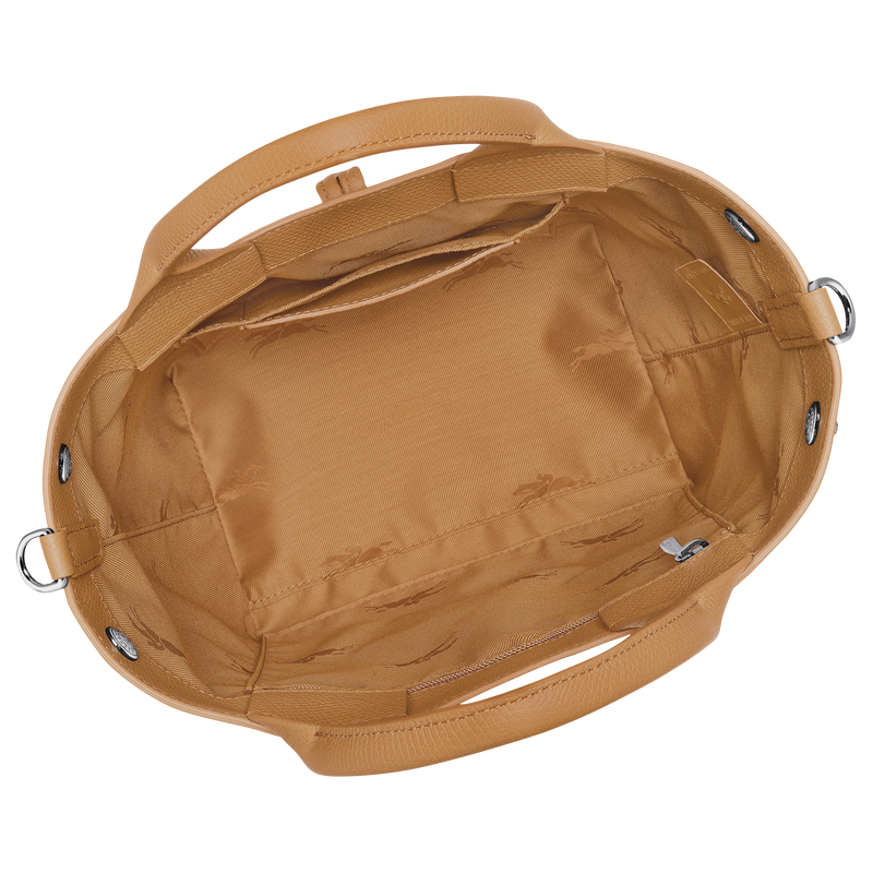 Le Roseau S Handbag Walnut - Leather