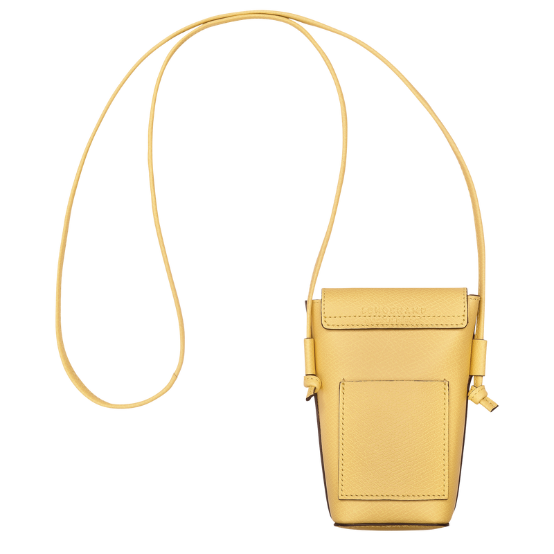 Épure Phone case with leather lace Yellow Chick - Leather