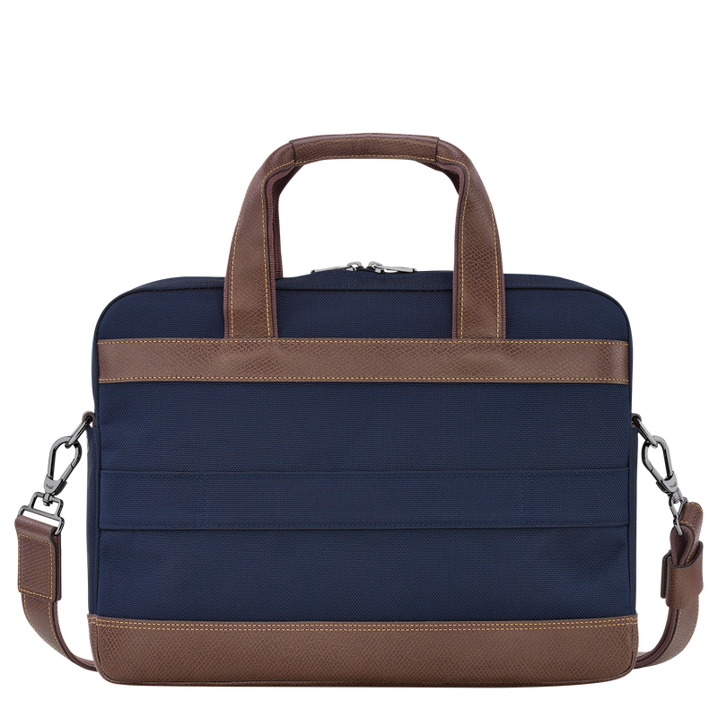 Boxford S Briefcase Blue - Recycled canvas