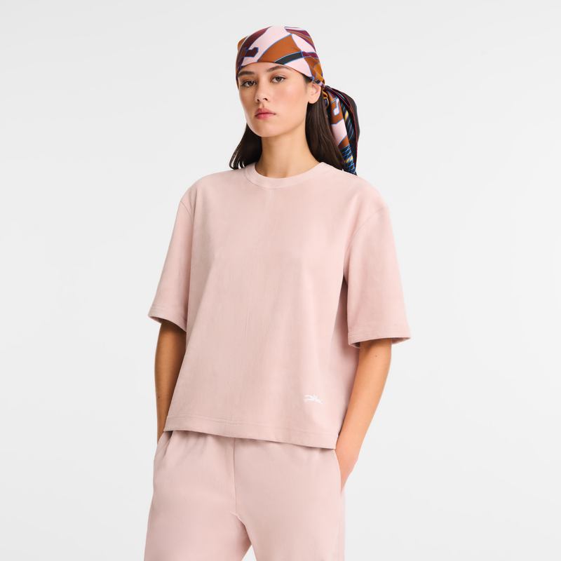 Short leather top Pink - Leather