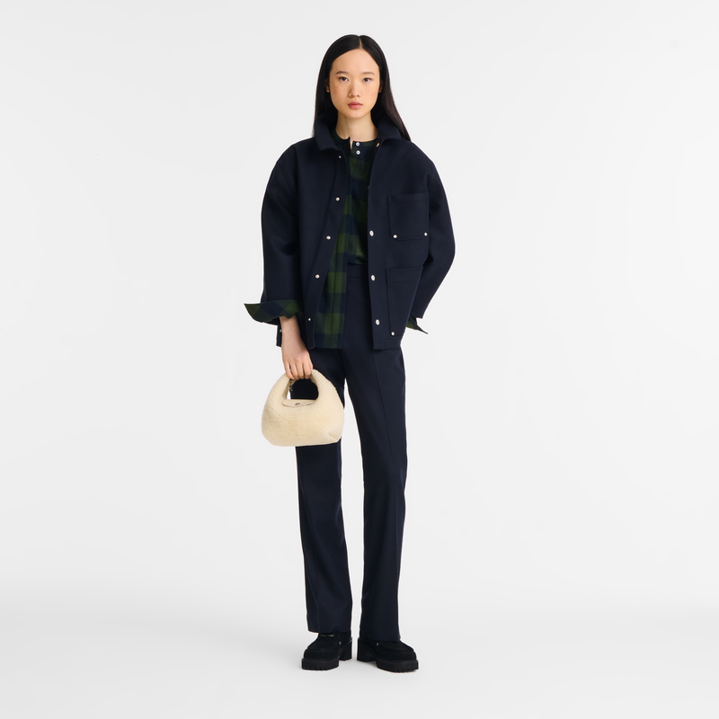 Le Pliage Xtra XS Handbag Ecru - Leather