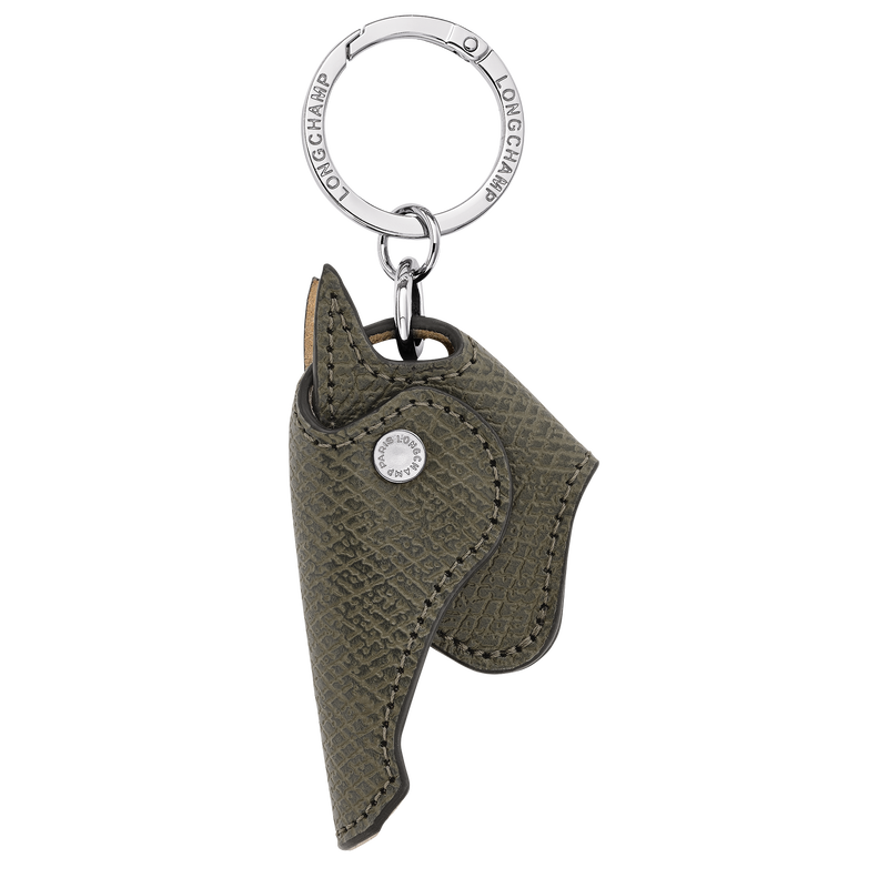 Key ring Khaki - Leather