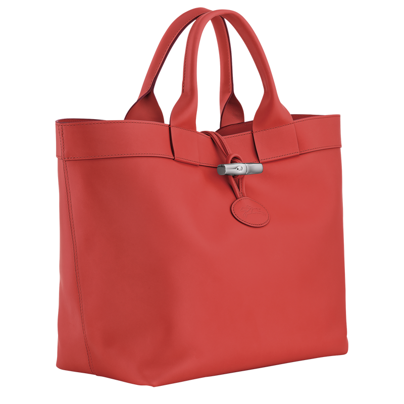 Le Roseau L Tote bag Red - Leather