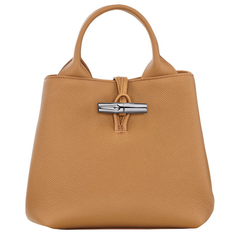 Le Roseau S Handbag Walnut - Leather