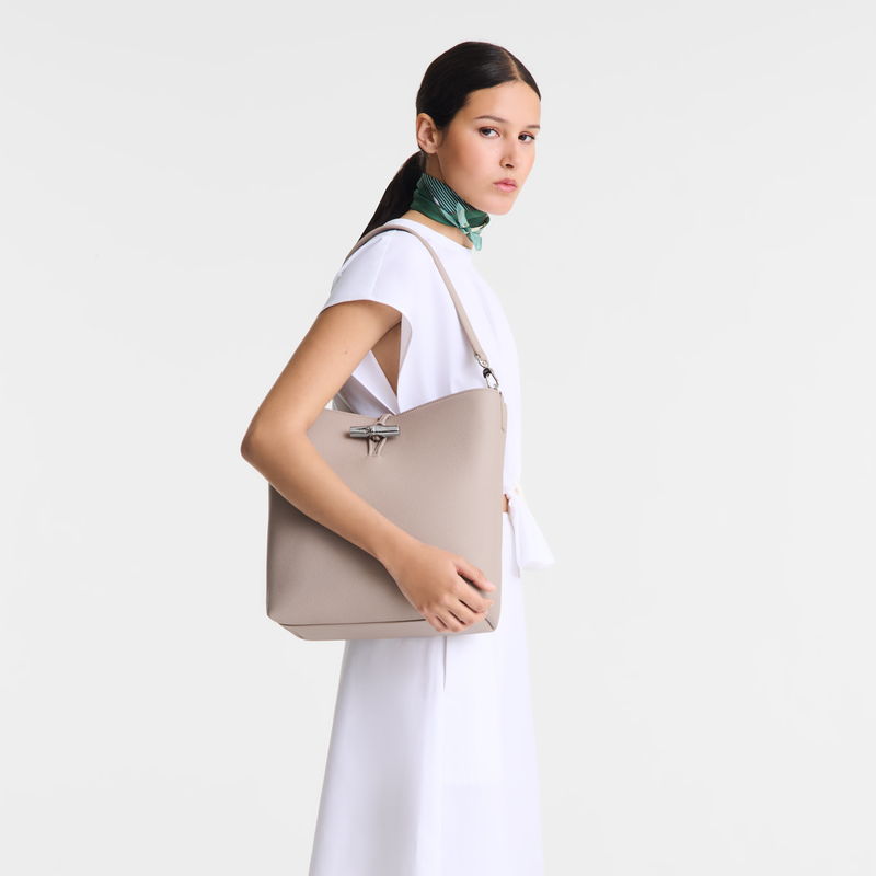 Le Roseau M Hobo bag Clay - Leather