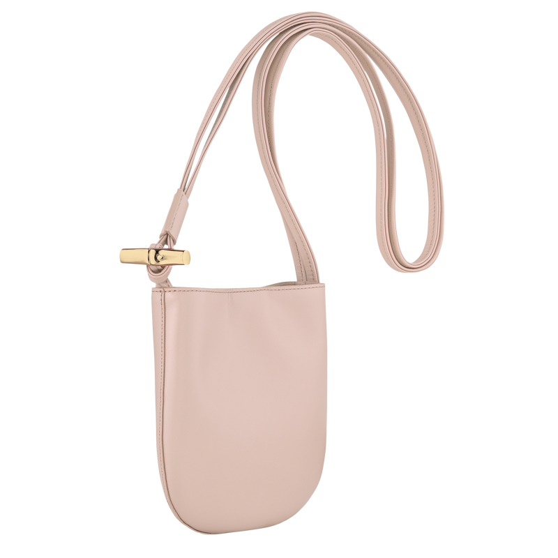 Le Roseau S Crossbody bag Petal Pink - Leather