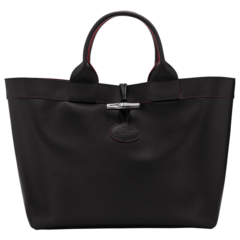 Le Roseau L Tote bag Black - Leather