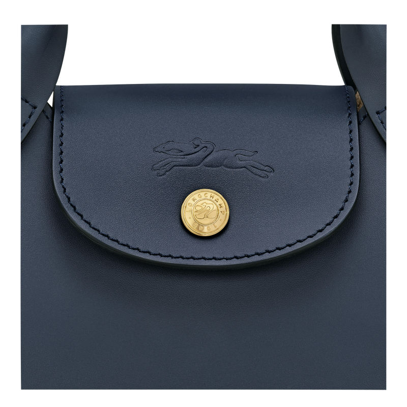 Épure XS Tote bag Navy - Leather
