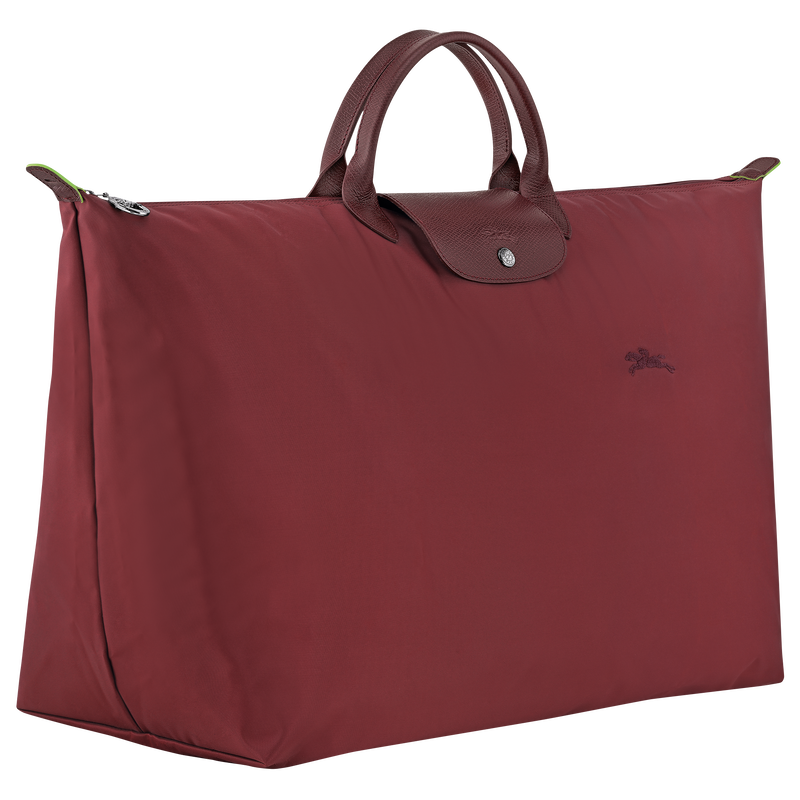 Le Pliage Green L Travel bag Pomegranate - Recycled canvas