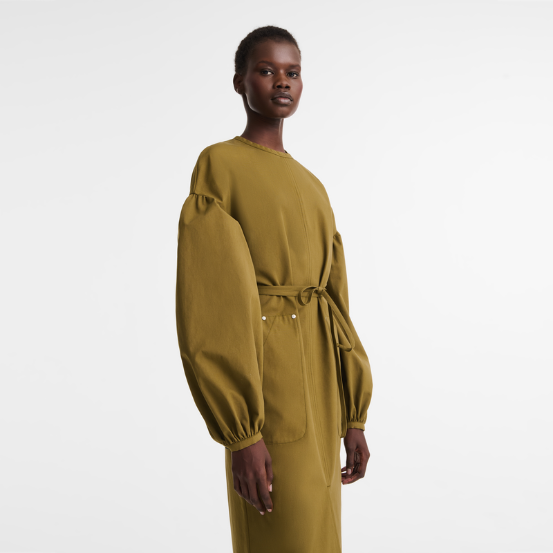 Dress Khaki - Popelin