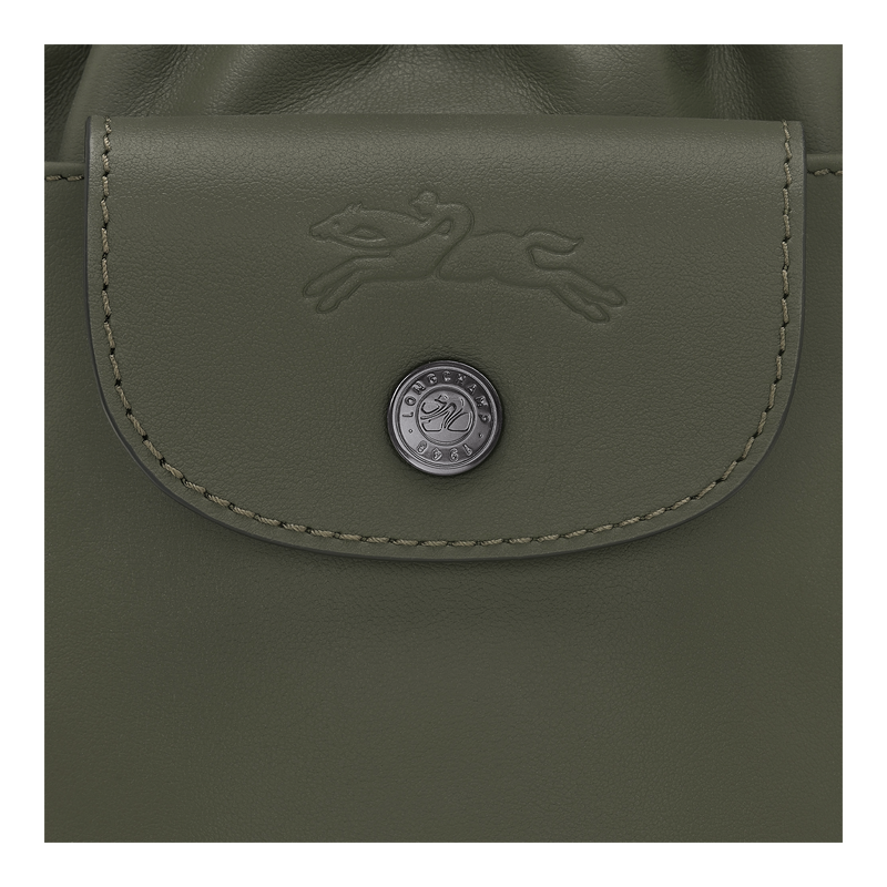 Le Pliage Xtra XS Bucket bag Fir - Leather