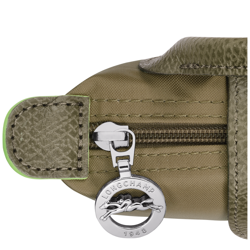 Le Pliage Green Pouch with handle Artichoke - Recycled canvas