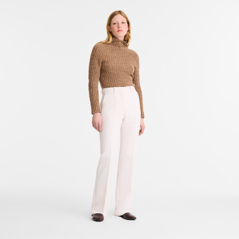 Trousers Ecru - Crepe
