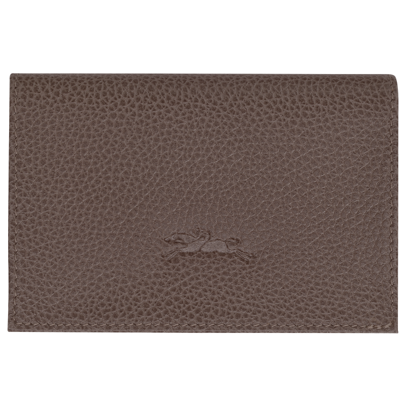 Le Foulonné Card holder Taupe - Leather
