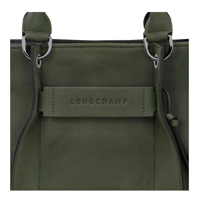 Longchamp 3D S Handbag Khaki - Leather