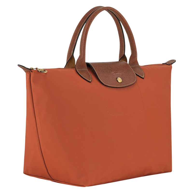 Le Pliage Original M Handbag Brick - Recycled canvas