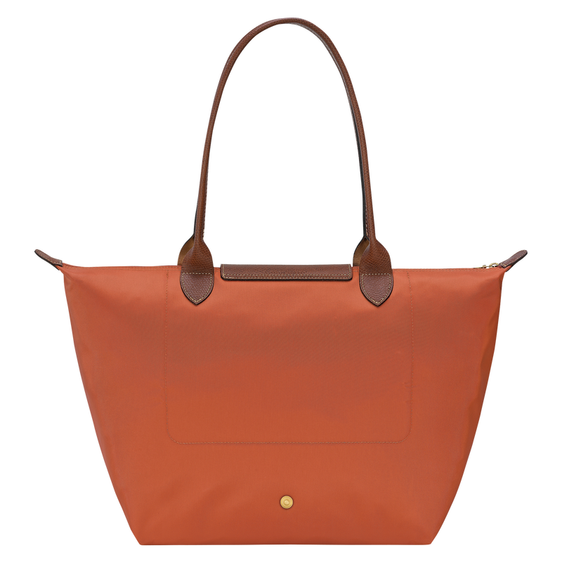 Le Pliage Original L Tote bag Brick - Recycled canvas