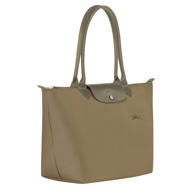 Le Pliage Green L Tote bag Artichoke - Recycled canvas