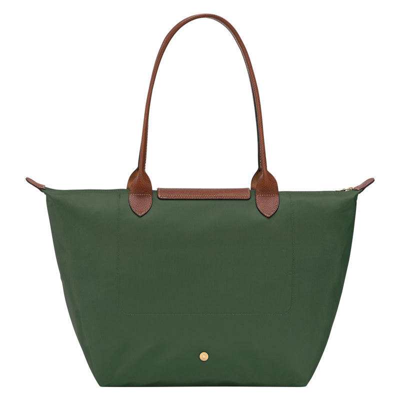 Le Pliage Original L Tote bag British Green - Recycled canvas