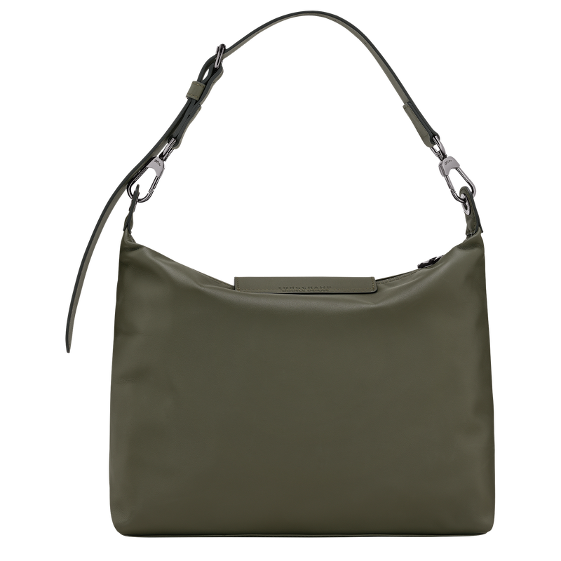 Le Pliage Xtra M Hobo bag Fir - Leather