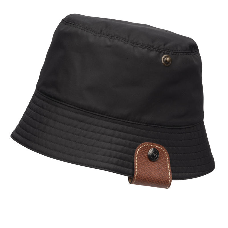 Reversible bucket hat Black/Paper - Technical taffeta