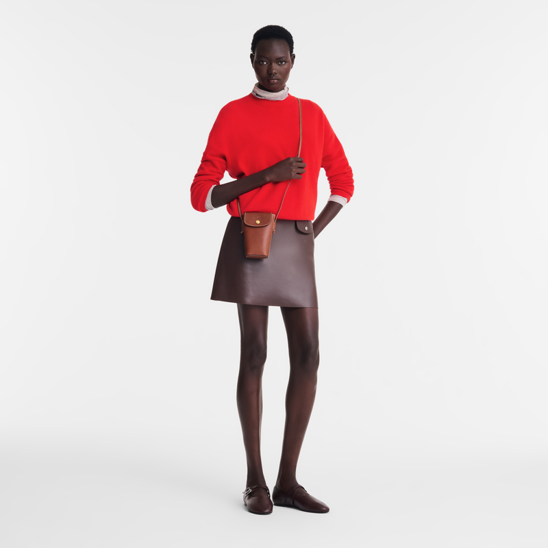 Épure Phone case with leather lace Brown - Leather