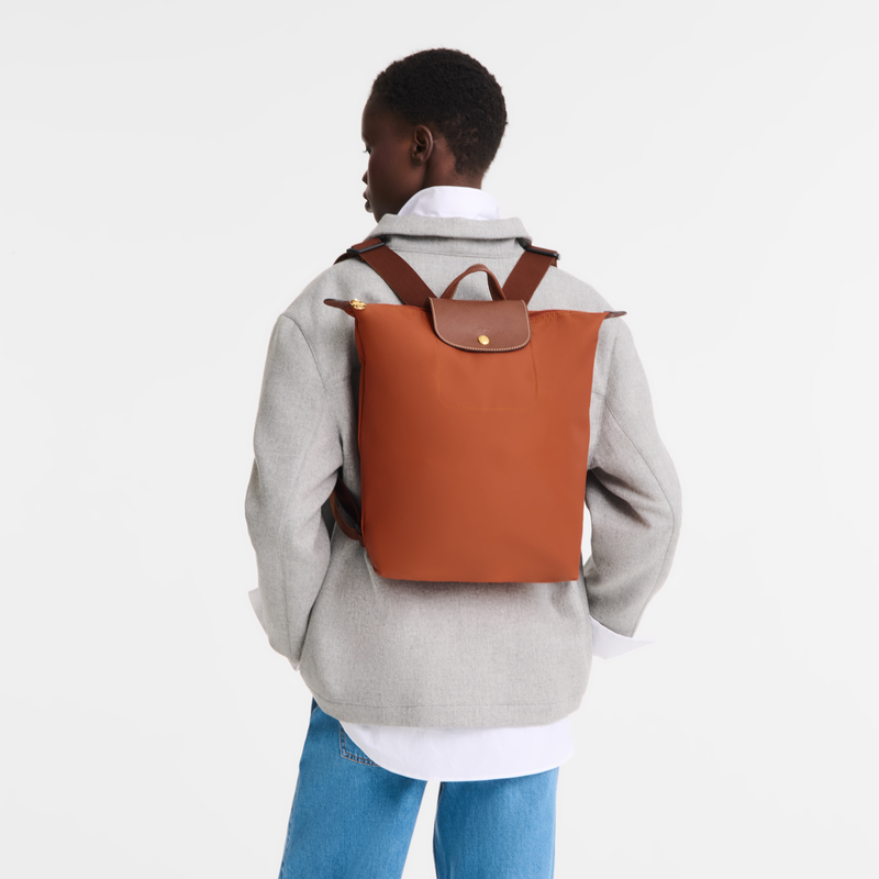 Le Pliage Original M Backpack Brick - Canvas